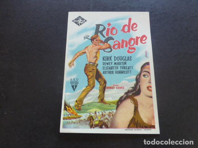 Cine: RIO DE SANGRE PROGRAMA DE MANO SIN PUBLICIDAD - Foto 1