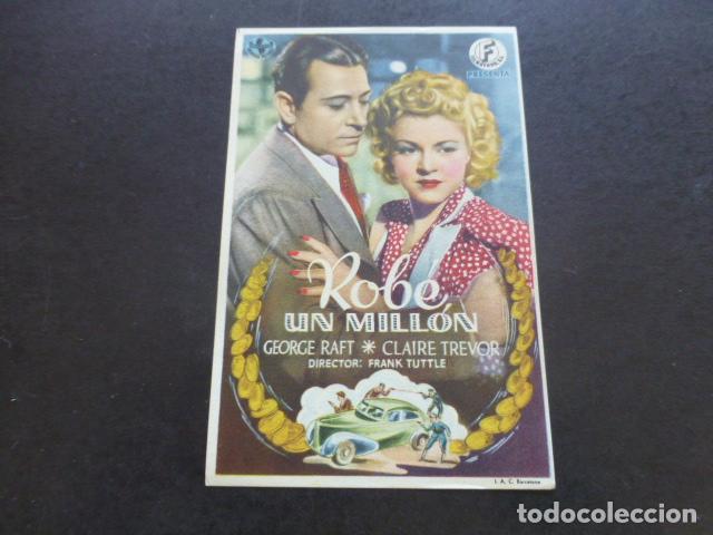 Cine: ROB&Eacute; UN MILL&Oacute;N PROGRAMA DE MANO SIN PUBLICIDAD - Foto 1