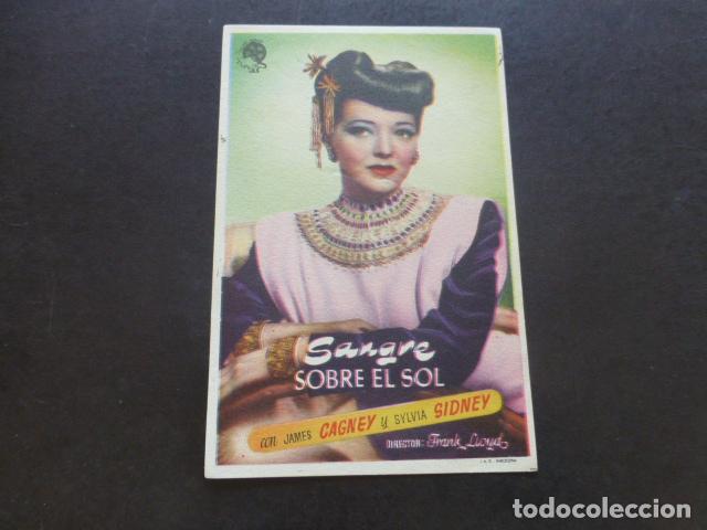 Cine: SANGRE SOBRE EL SOL PROGRAMA DE MANO SIN PUBLICIDAD - Foto 1
