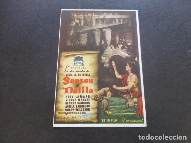 Cine: SANSON Y DALILA PROGRAMA DE MANO SIN PUBLICIDAD - Foto 1