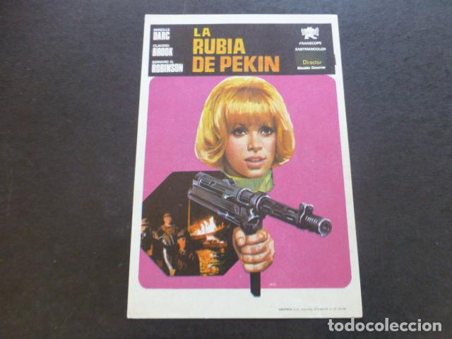 Cine: LA RUBIA DE PEKIN PROGRAMA DE MANO SIN PUBLICIDAD - Foto 1