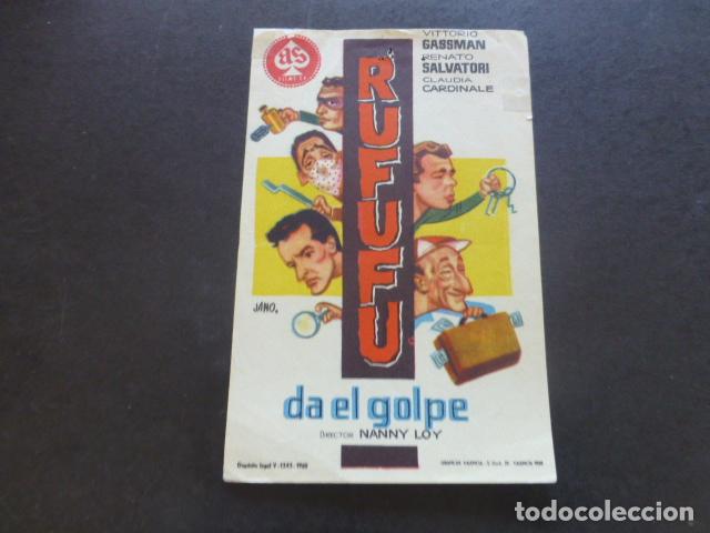 Cine: RUFUFU DA EL GOLPE PROGRAMA DE MANO SIN PUBLICIDAD - Foto 1