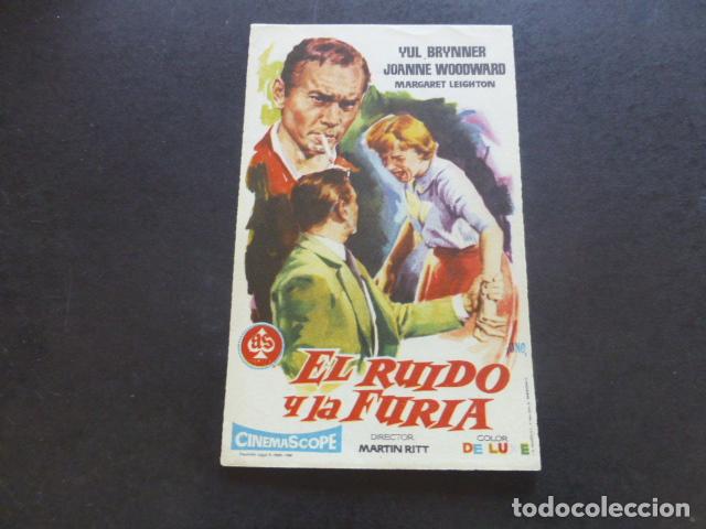Cine: EL RUIDO Y LA FURIA PROGRAMA DE MANO SIN PUBLICIDAD - Foto 1