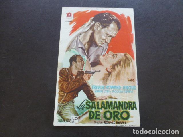 Cine: LA SALAMANDRA DE ORO PROGRAMA DE MANO SIN PUBLICIDAD - Foto 1