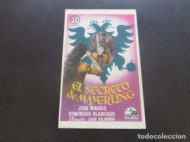Cine: EL SECRETO DE MAYERLING PROGRAMA DE MANO SIN PUBLICIDAD - Foto 1