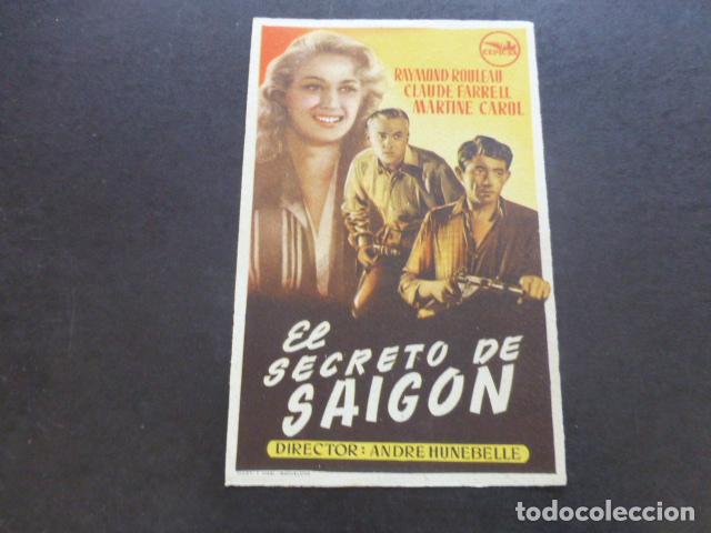 Cine: EL SECRETO DE SAIGON PROGRAMA DE MANO SIN PUBLICIDAD - Foto 1