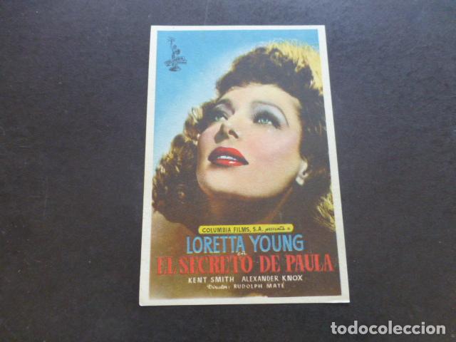 Cine: EL SECRETO DE PAULA PROGRAMA DE MANO SIN PUBLICIDAD - Foto 1