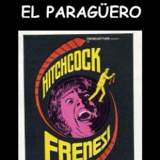 Cine: FOLLETO DE MANO ORIGINAL AÑO 1972 HITCHCOCK FRENESI. Lote 359916300
