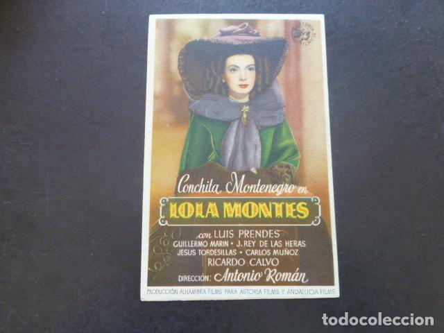 Cine: LOLA MONTES PROGRAMA DE MANO SIN PUBLICIDAD - Foto 1