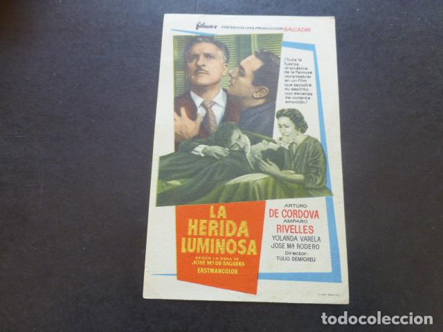Cine: LA HERIDA LUMINOSA PROGRAMA DE MANO SIN PUBLICIDAD - Foto 1