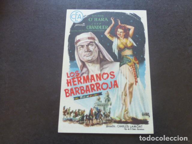 Cine: LOS HERMANOS BARBARROJA PROGRAMA DE MANO SIN PUBLICIDAD - Foto 1
