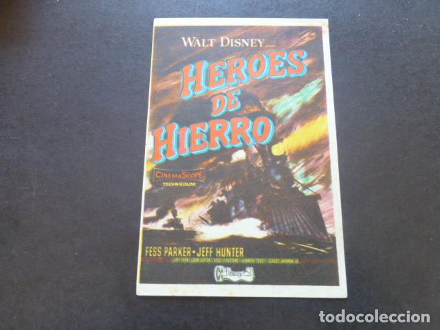 Cine: HEROES DE HIERRO PROGRAMA DE MANO SIN PUBLICIDAD - Foto 1