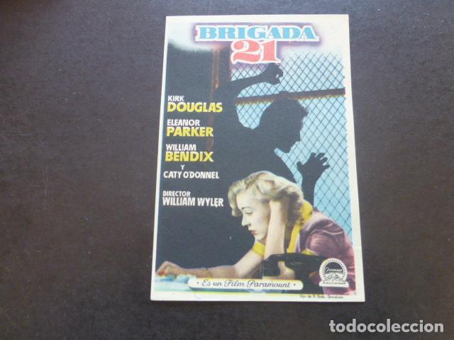 Cine: BRIGADA 21 PROGRAMA DE MANO SIN PUBLICIDAD - Foto 1
