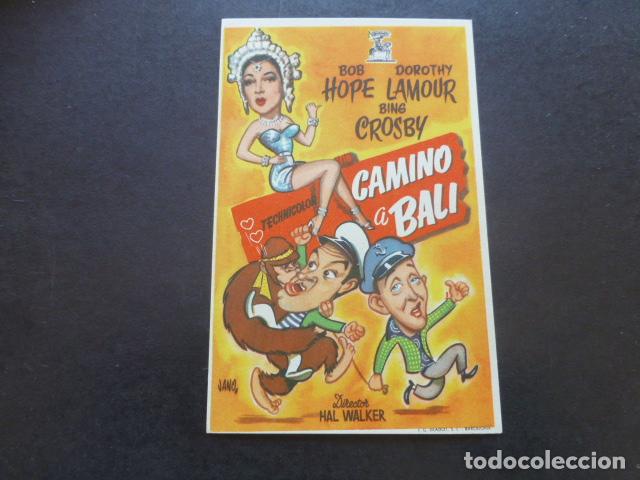 Cine: CAMINO A BALI PROGRAMA DE MANO SIN PUBLICIDAD - Foto 1