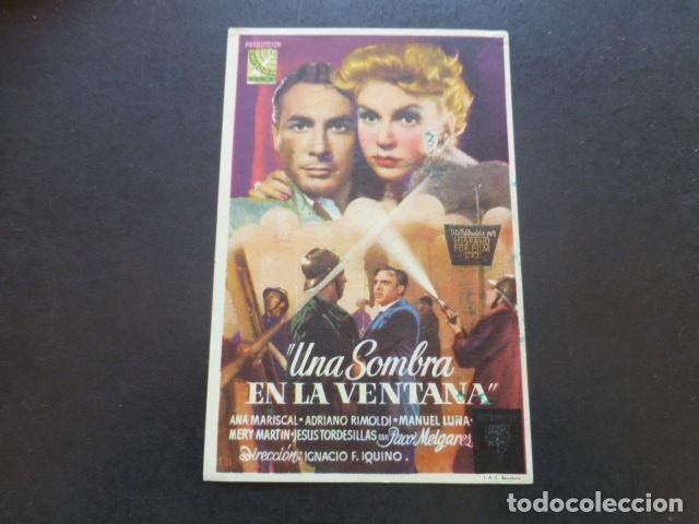 Cine: UNA SOMBRA EN LA VENTANA PROGRAMA DE MANO SIN PUBLICIDAD - Foto 1