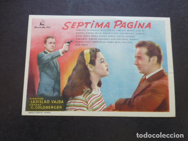 Cine: SEPTIMA PAGINA PROGRAMA DE MANO SIN PUBLICIDAD - Foto 1