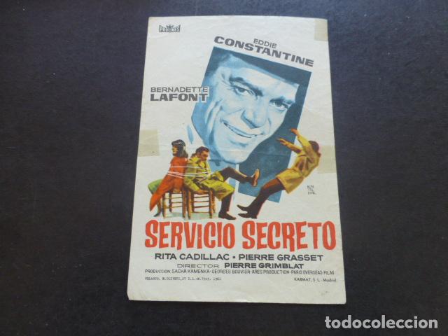 Cine: SERVICIO SECRETO PROGRAMA DE MANO SIN PUBLICIDAD - Foto 1