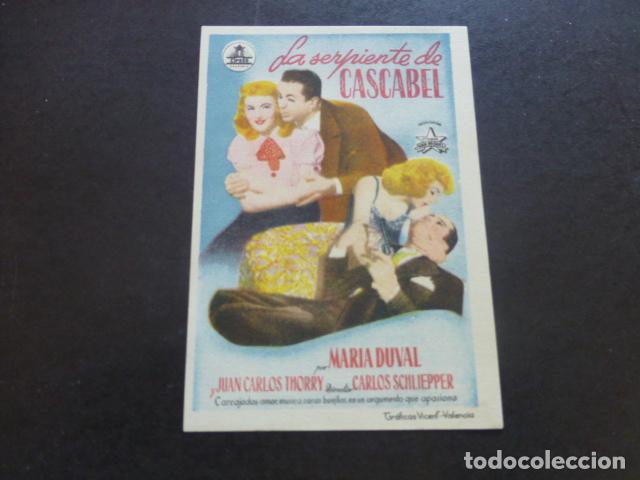 Cine: LA SERPIENTE DE CASCABEL PROGRAMA DE MANO SIN PUBLICIDAD - Foto 1