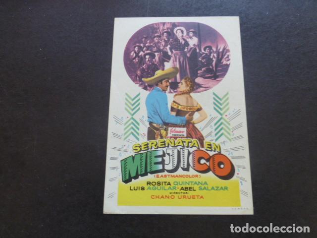 Cine: SERENATA EN MEJICO PROGRAMA DE MANO SIN PUBLICIDAD - Foto 1