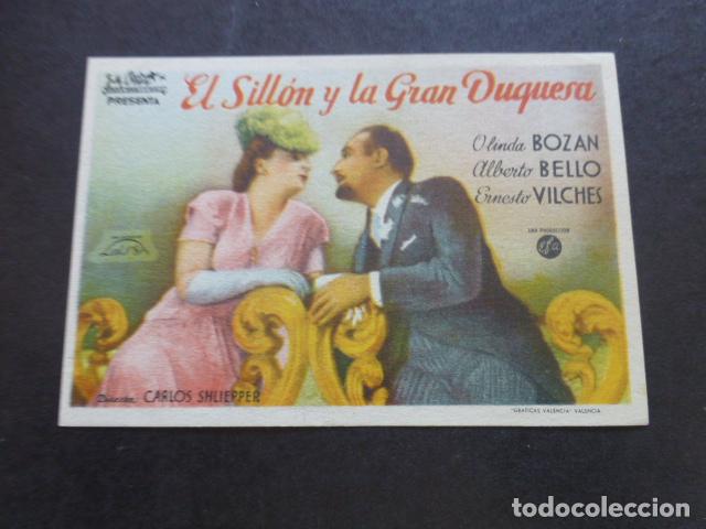 Cine: EL SILLON Y LA GRAN DUQUESA PROGRAMA DE MANO SIN PUBLICIDAD - Foto 1