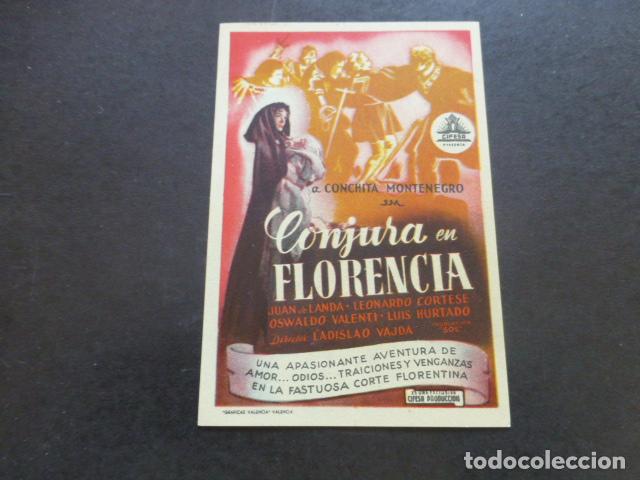 Cine: CONJURA EN FLORENCIA PROGRAMA DE MANO SIN PUBLICIDAD - Foto 1