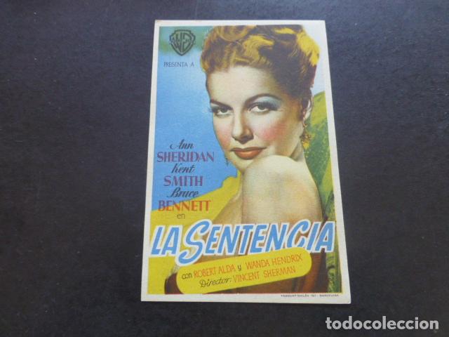 Cine: LA SENTENCIA PROGRAMA DE MANO SIN PUBLICIDAD - Foto 1
