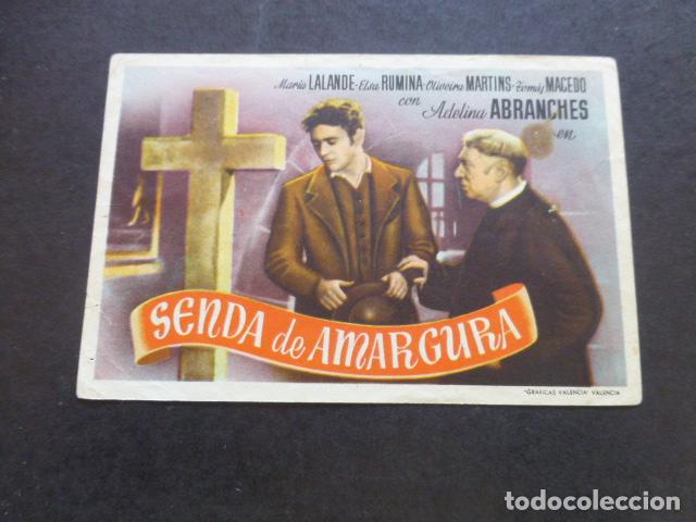 Cine: SENDA DE AMARGURA PROGRAMA DE MANO SIN PUBLICIDAD - Foto 1