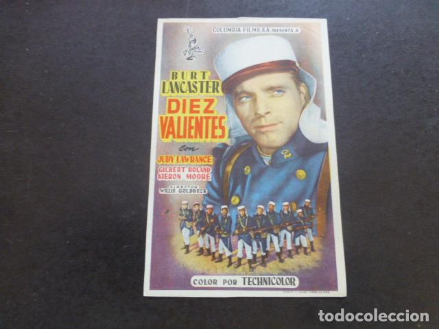 Cine: DIEZ VALIENTES PROGRAMA DE MANO SIN PUBLICIDAD - Foto 1