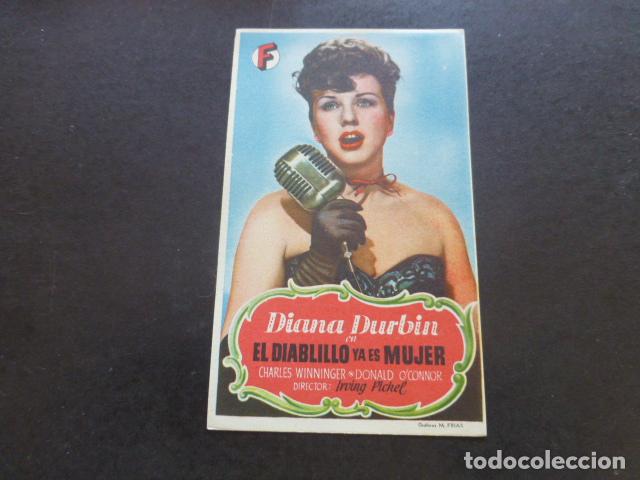 Cine: EL DIABLILLO YA ES MUJER PROGRAMA DE MANO SIN PUBLICIDAD - Foto 1