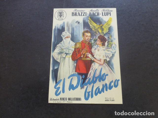 Cine: EL DIABLO BLANCO PROGRAMA DE MANO SIN PUBLICIDAD - Foto 1