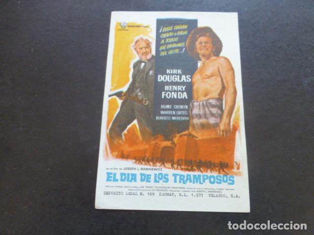 Cine: EL DIA DE LOS TRAMPOSOS PROGRAMA DE MANO SIN PUBLICIDAD - Foto 1