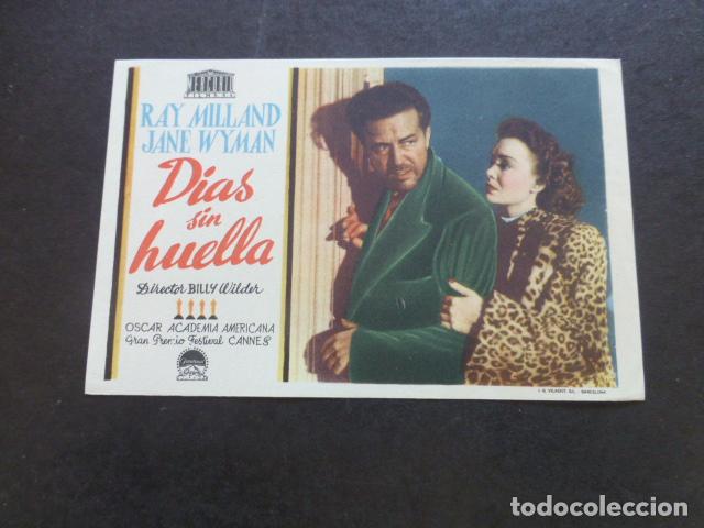 Cine: DIAS SIN HUELLA PROGRAMA DE MANO SIN PUBLICIDAD - Foto 1