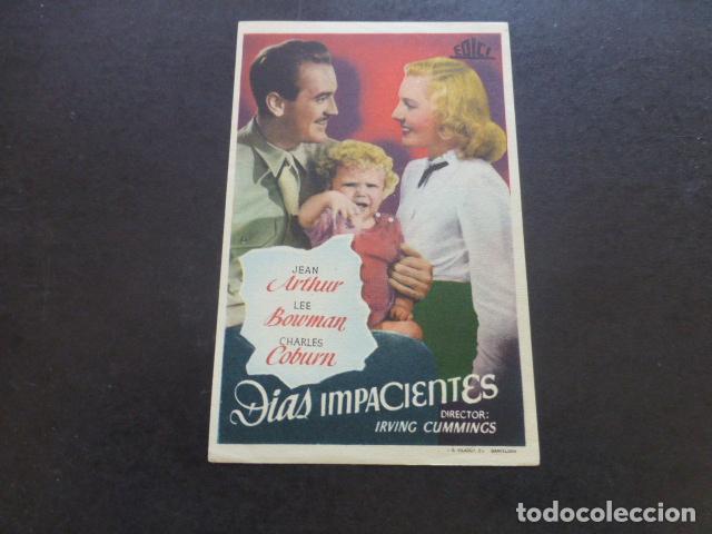 Cine: DIAS IMPACIENTES PROGRAMA DE MANO SIN PUBLICIDAD - Foto 1