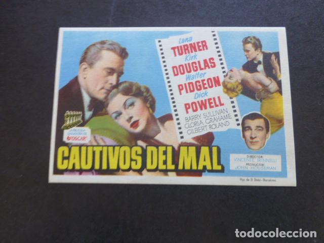 Cine: CAUTIVOS DEL MAL PROGRAMA DE MANO SIN PUBLICIDAD - Foto 1