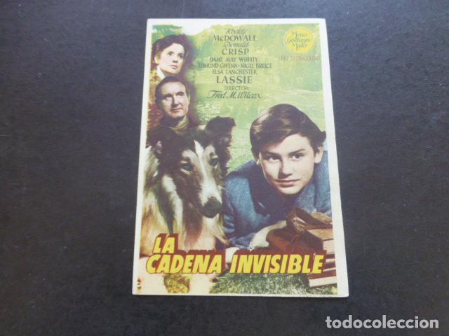 Cine: LA CADENA INVISIBLE PROGRAMA DE MANO SIN PUBLICIDAD - Foto 1