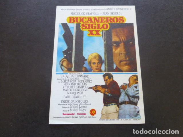 Cine: BUCANEROS SIGLO XX PROGRAMA DE MANO SIN PUBLICIDAD - Foto 1