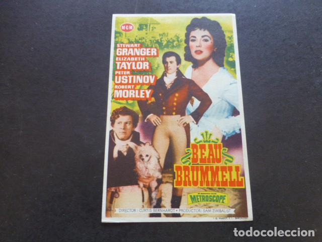 Cine: BEAU BRUMMELL PROGRAMA DE MANO SIN PUBLICIDAD - Foto 1