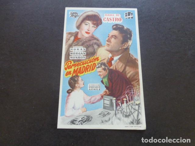 Cine: PERSECUCION EN MADRID PROGRAMA DE MANO SIN PUBLICIDAD - Foto 1