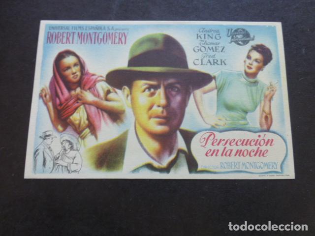 Cine: PERSECUCION EN LA NOCHE PROGRAMA DE MANO SIN PUBLICIDAD - Foto 1