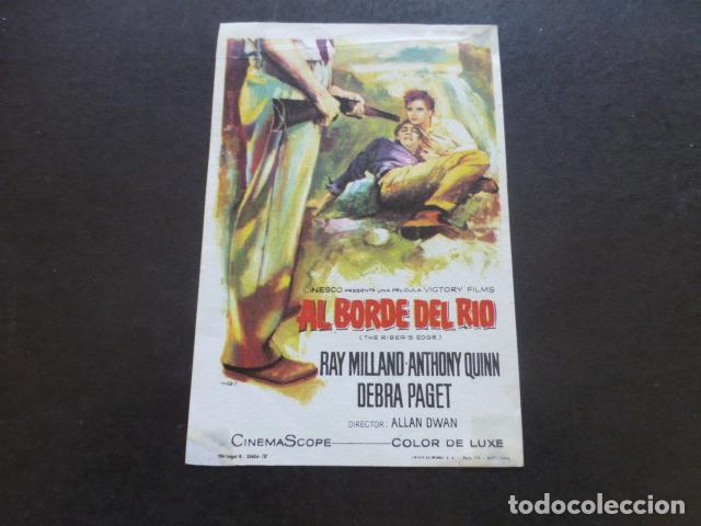 Cine: AL BORDE DEL RIO PROGRAMA DE MANO SIN PUBLICIDAD - Foto 1