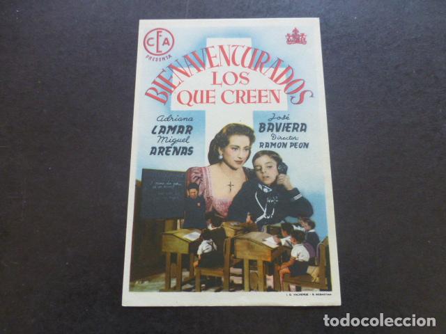 Cine: BIENAVENTURADOS LOS QUE CREEN PROGRAMA DE MANO SIN PUBLICIDAD - Foto 1