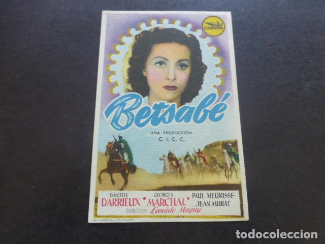 Cine: BETSAB&Eacute; PROGRAMA DE MANO SIN PUBLICIDAD - Foto 1