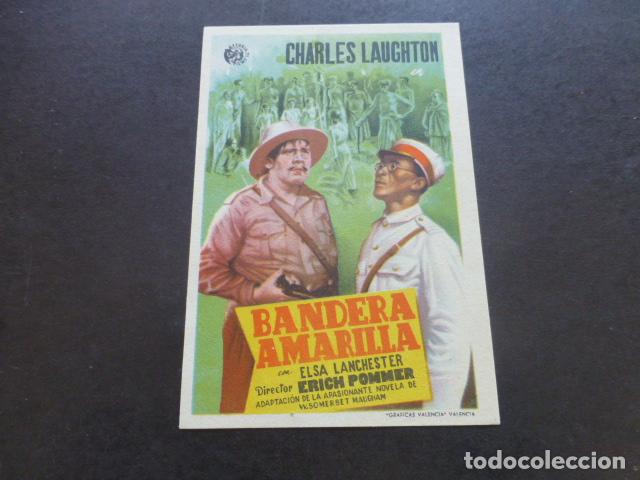 Cine: BANDERA AMARILLA PROGRAMA DE MANO SIN PUBLICIDAD - Foto 1