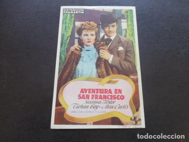 Cine: AVENTURAS EN SAN FRANCISCO PROGRAMA DE MANO SIN PUBLICIDAD - Foto 1