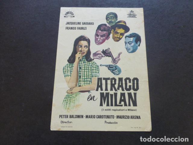 Cine: ATRACO EN MILAN PROGRAMA DE MANO SIN PUBLICIDAD - Foto 1