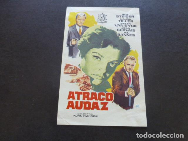 Cine: ATRACO AUDAZ PROGRAMA DE MANO SIN PUBLICIDAD - Foto 1