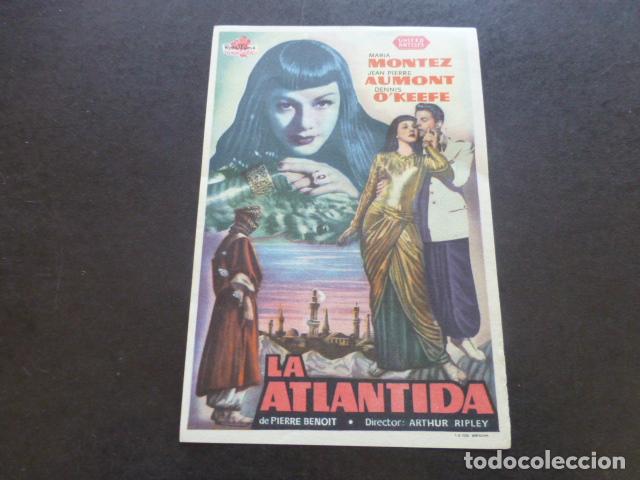 Cine: LA ATLANTIDA PROGRAMA DE MANO SIN PUBLICIDAD - Foto 1