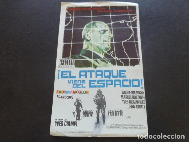 Cine: &iexcl;EL ATAQUE VIENE DEL ESPACIO! PROGRAMA DE MANO SIN PUBLICIDAD - Foto 1