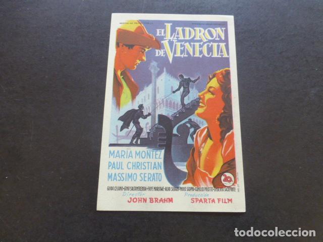Cine: EL LADRON DE VENECIA PROGRAMA DE MANO SIN PUBLICIDAD - Foto 1