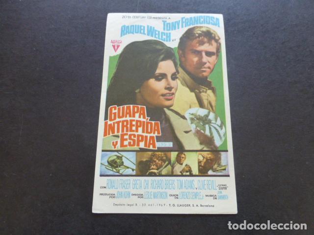 Cine: GUAPA INTREPIDA Y ESPIA PROGRAMA DE MANO SIN PUBLICIDAD - Foto 1